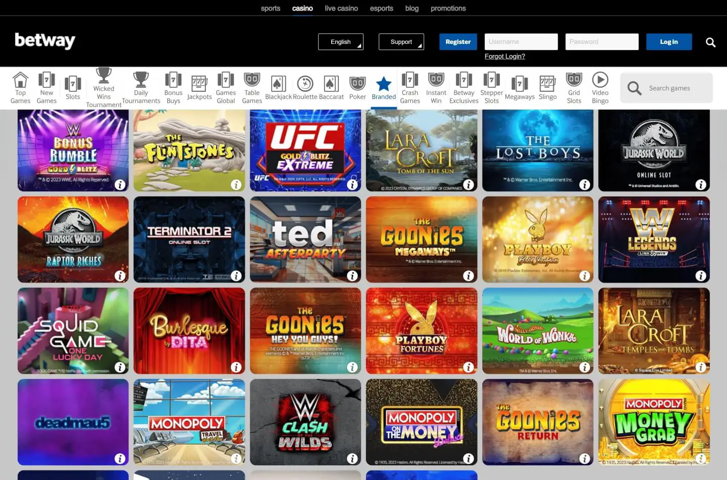 Betway casino screenshot 6