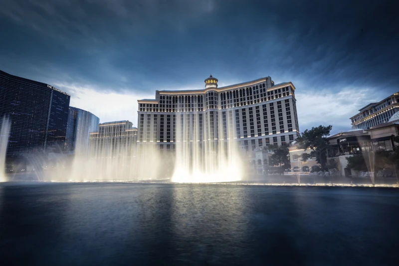 Bellagio fountains for the Vegas crew