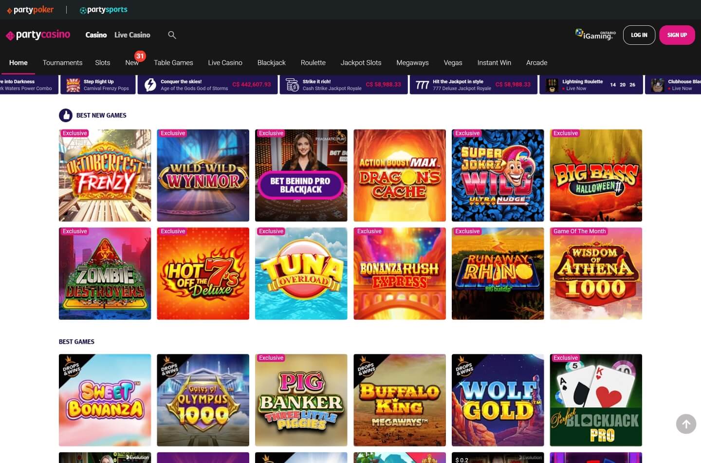 Partycasino 1 Screenshot
