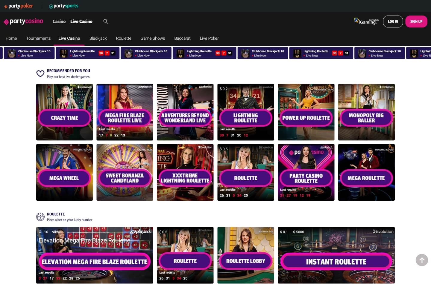 Partycasino 3 Screenshot