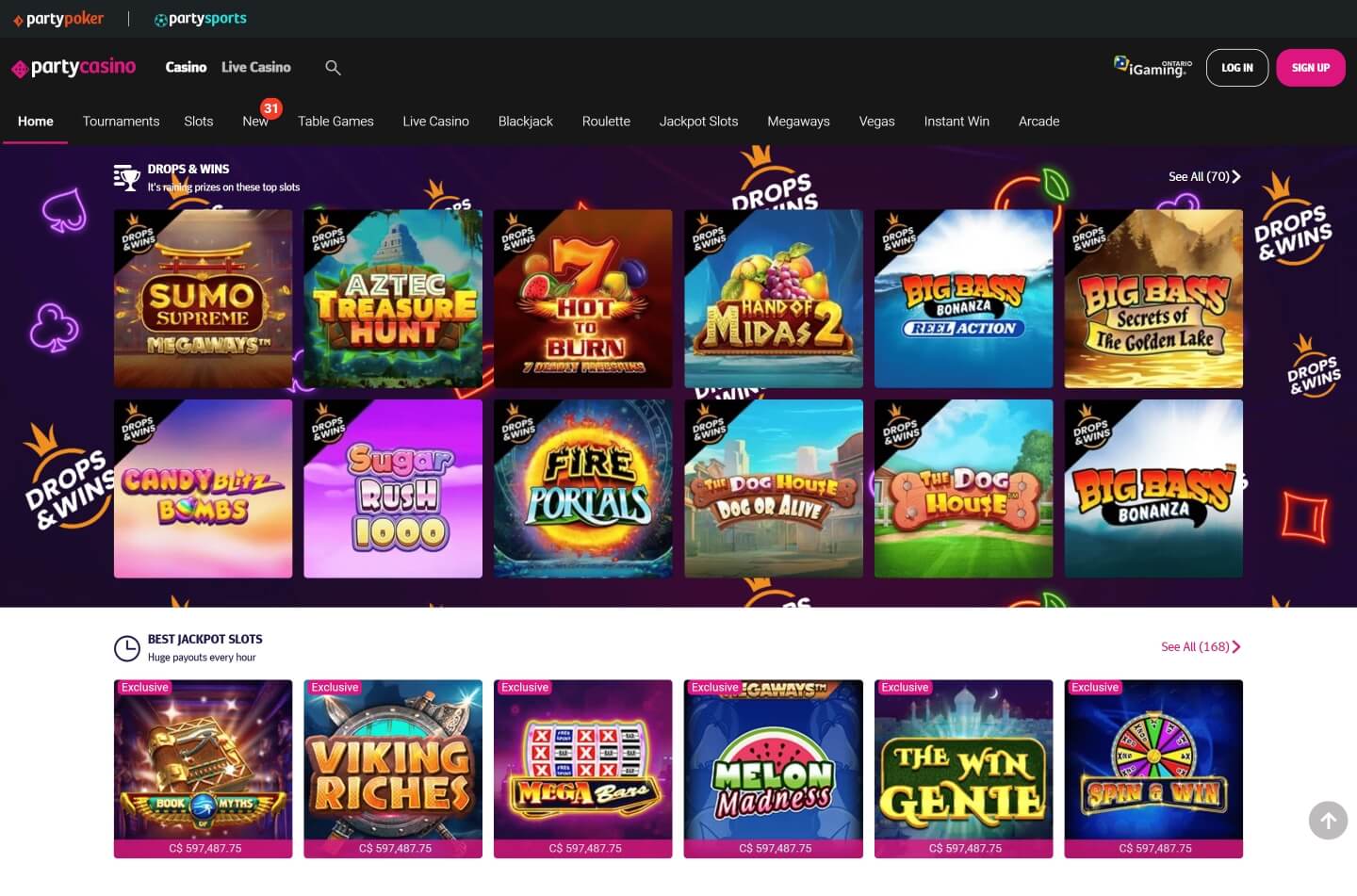 Partycasino 5 Screenshot