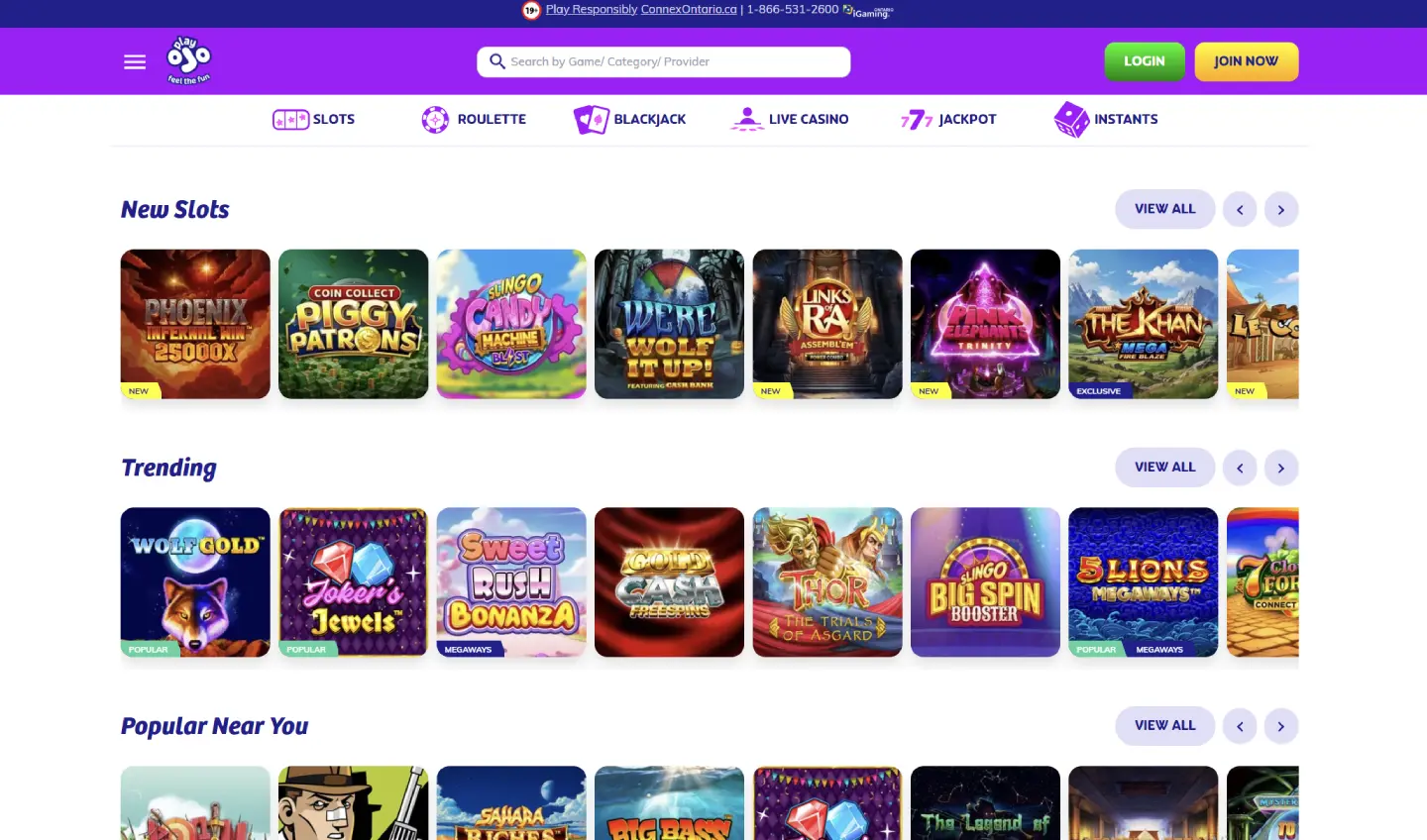 PlayOJO Screenshot 1