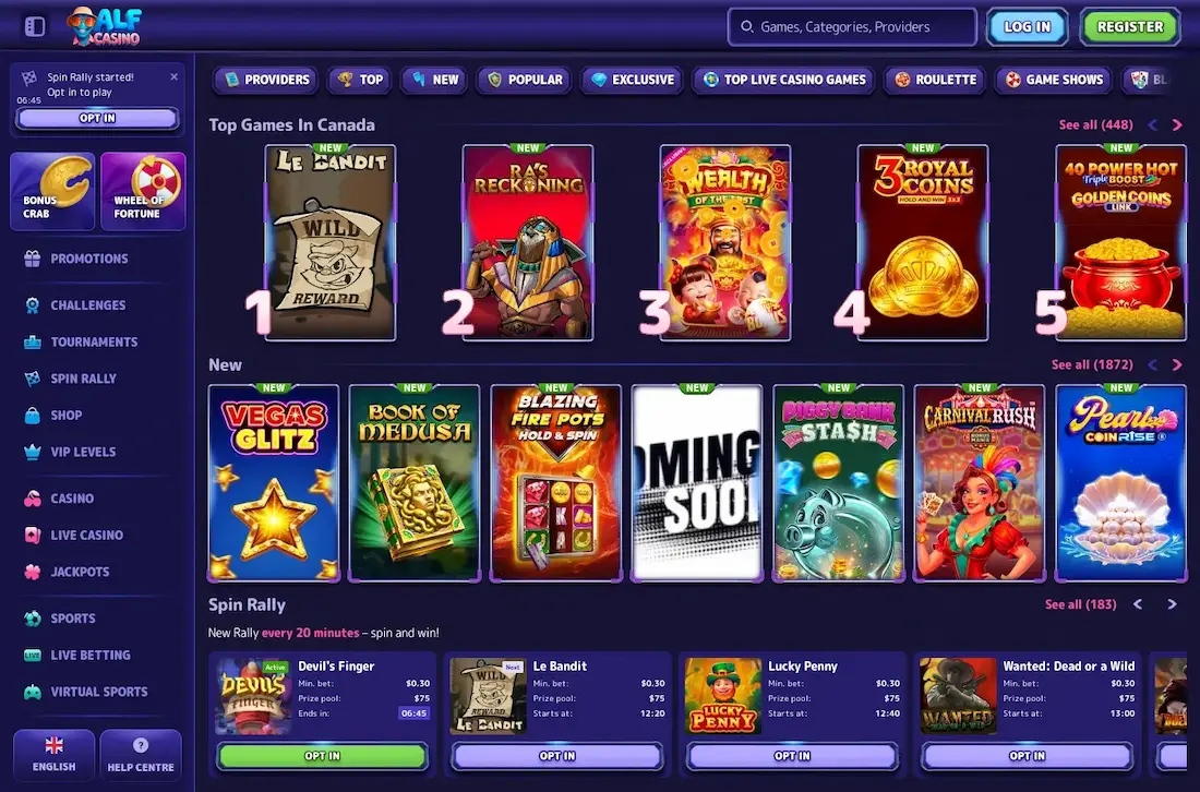 AlfCasino screenshot 1