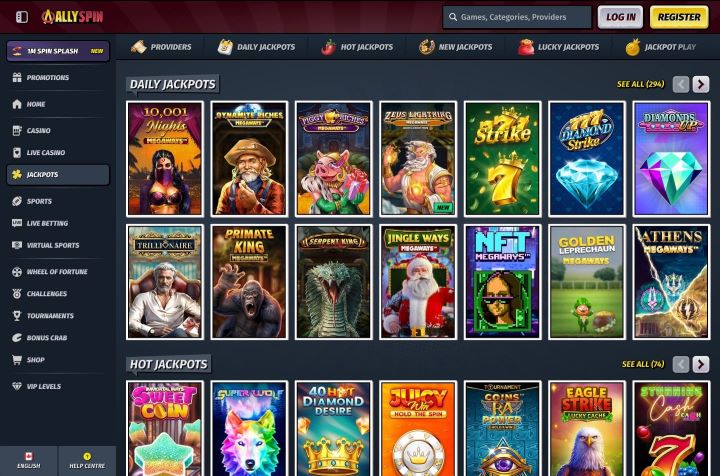AllySpin Casino screenshot 5