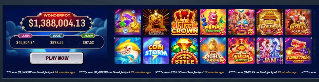 Top 5 jackpot slots at AllySpin