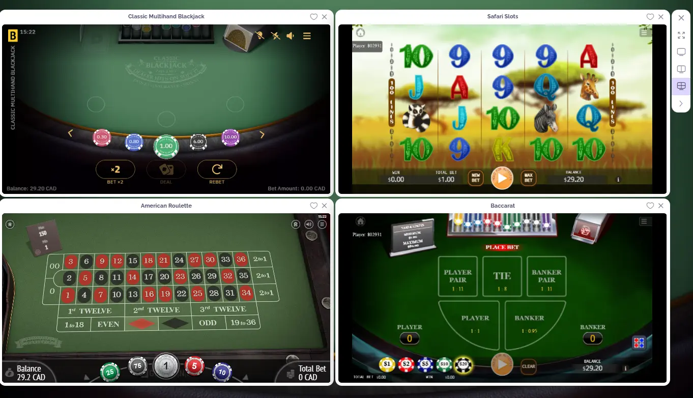 Boho Casino games library