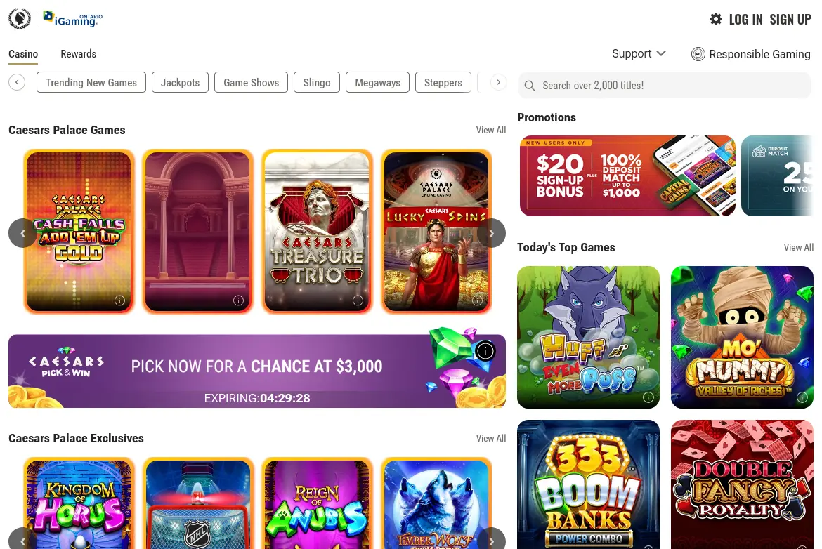 Caesars Palace Game screenshot