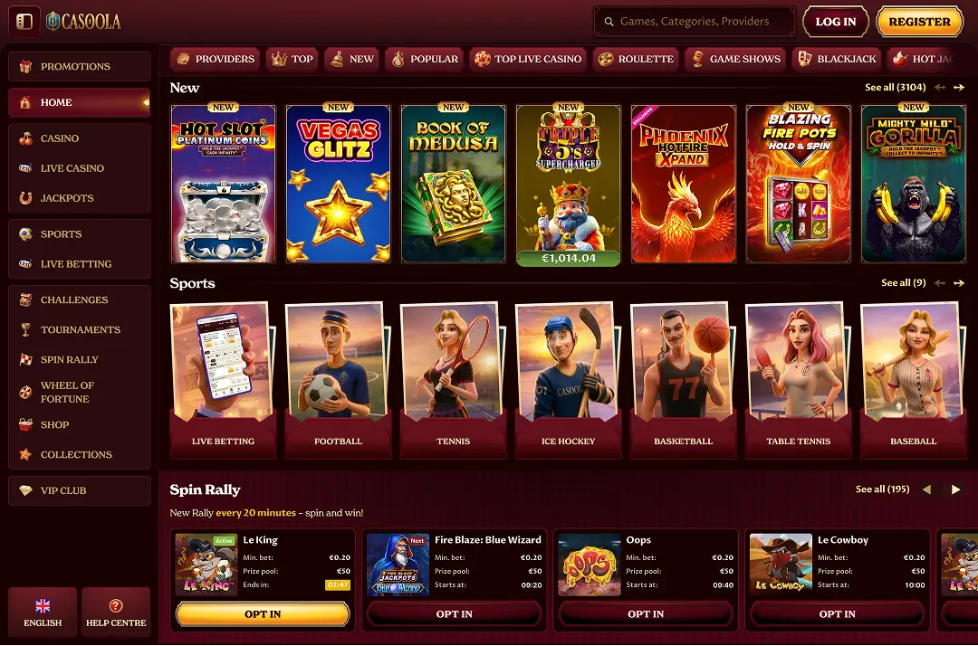 Casoola Casino screenshot 2
