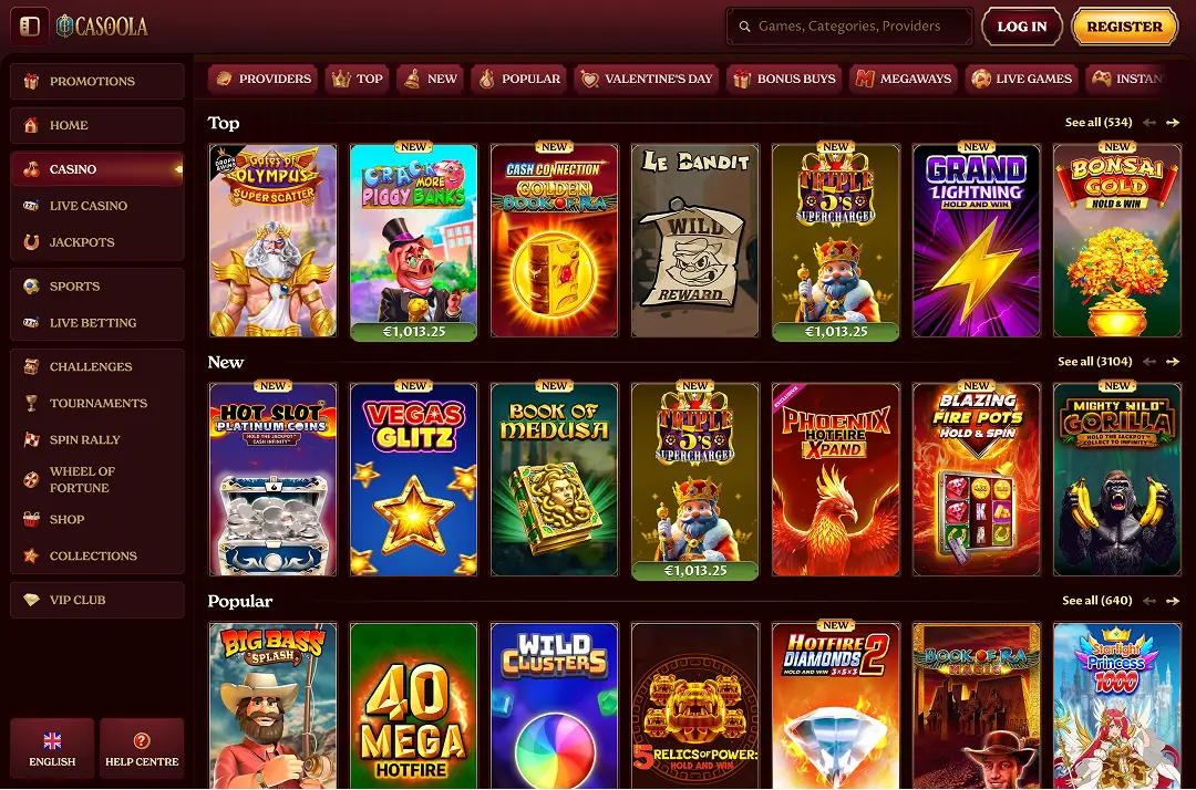 Casoola Casino screenshot 3