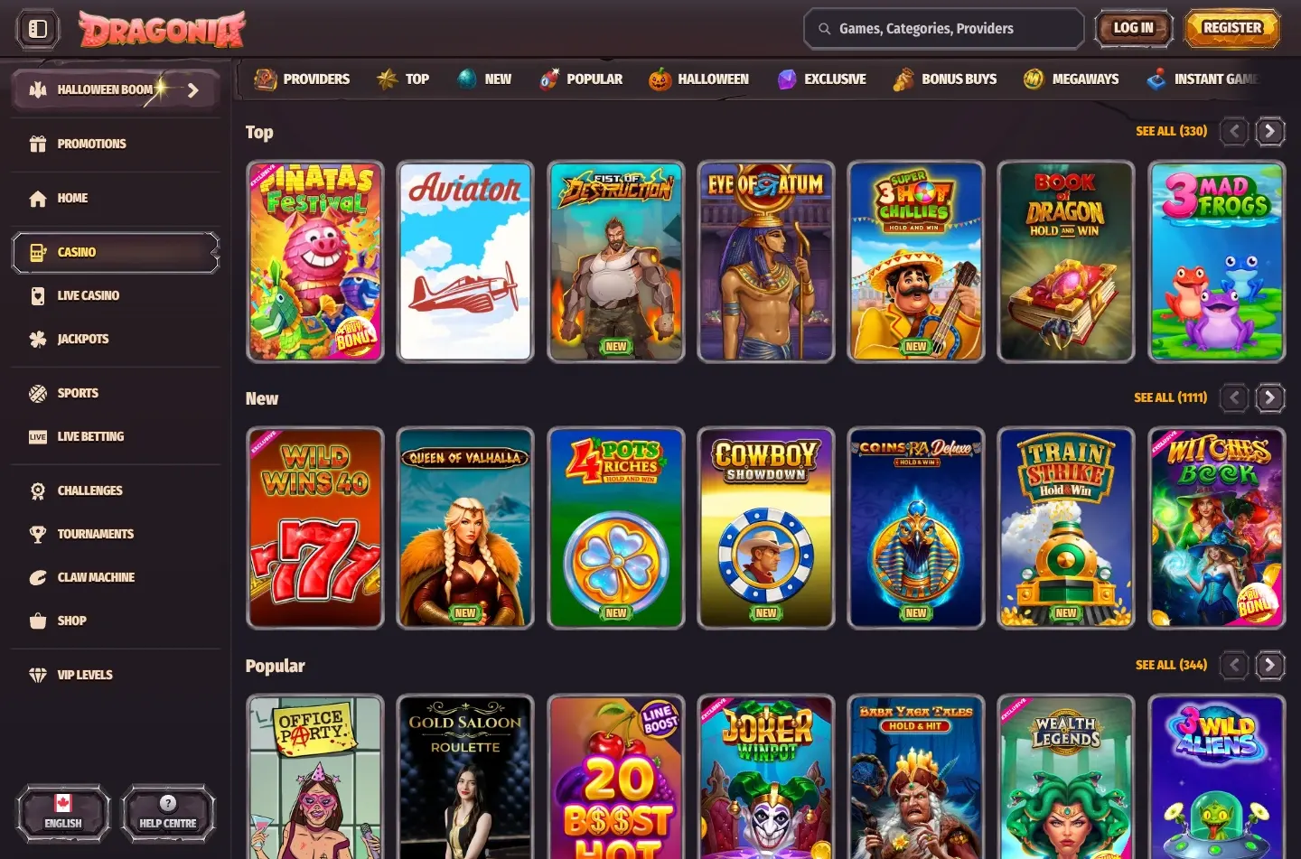 Dragonia Casino screenshot 2