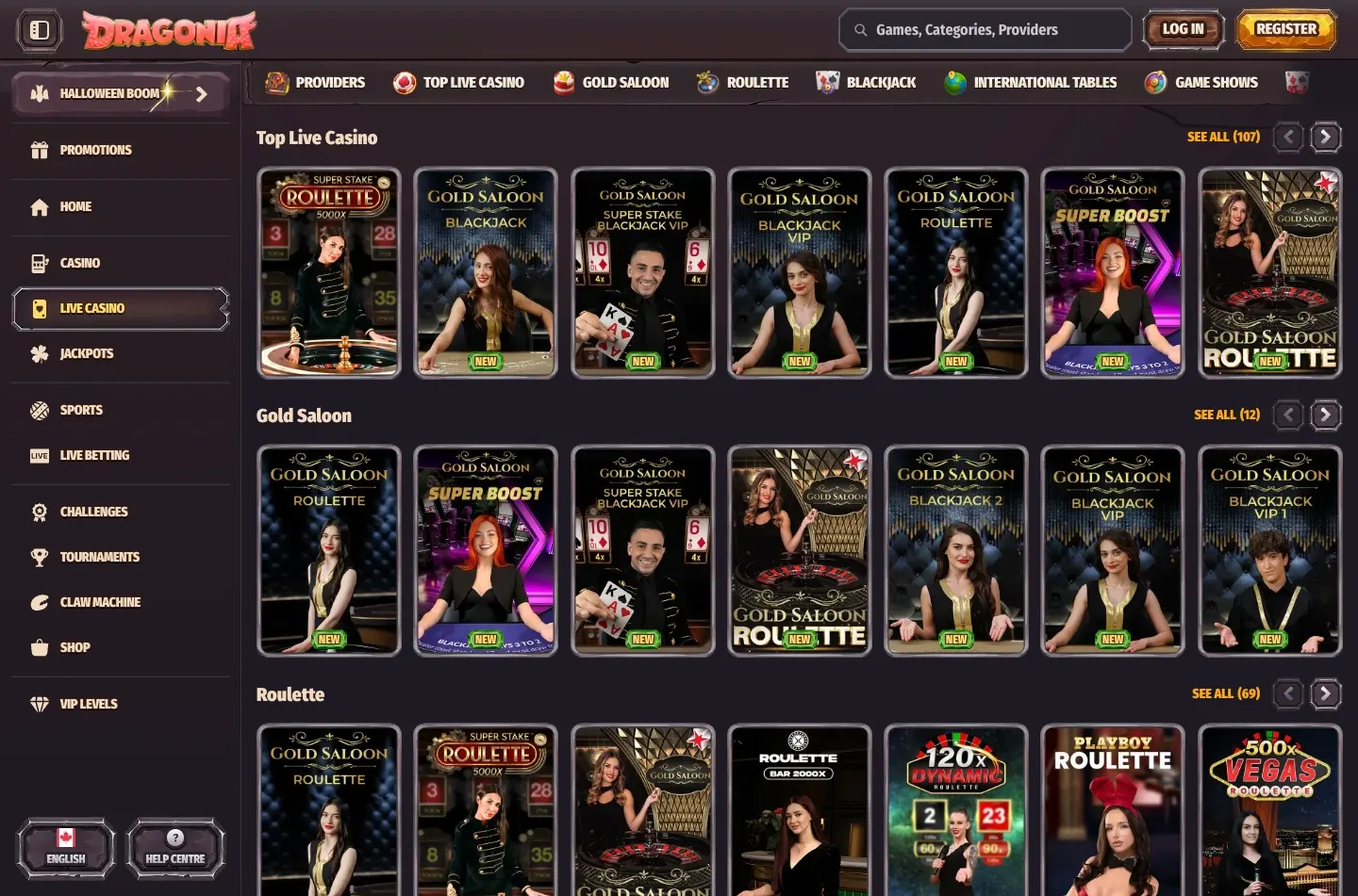 Dragonia Casino screenshot 3