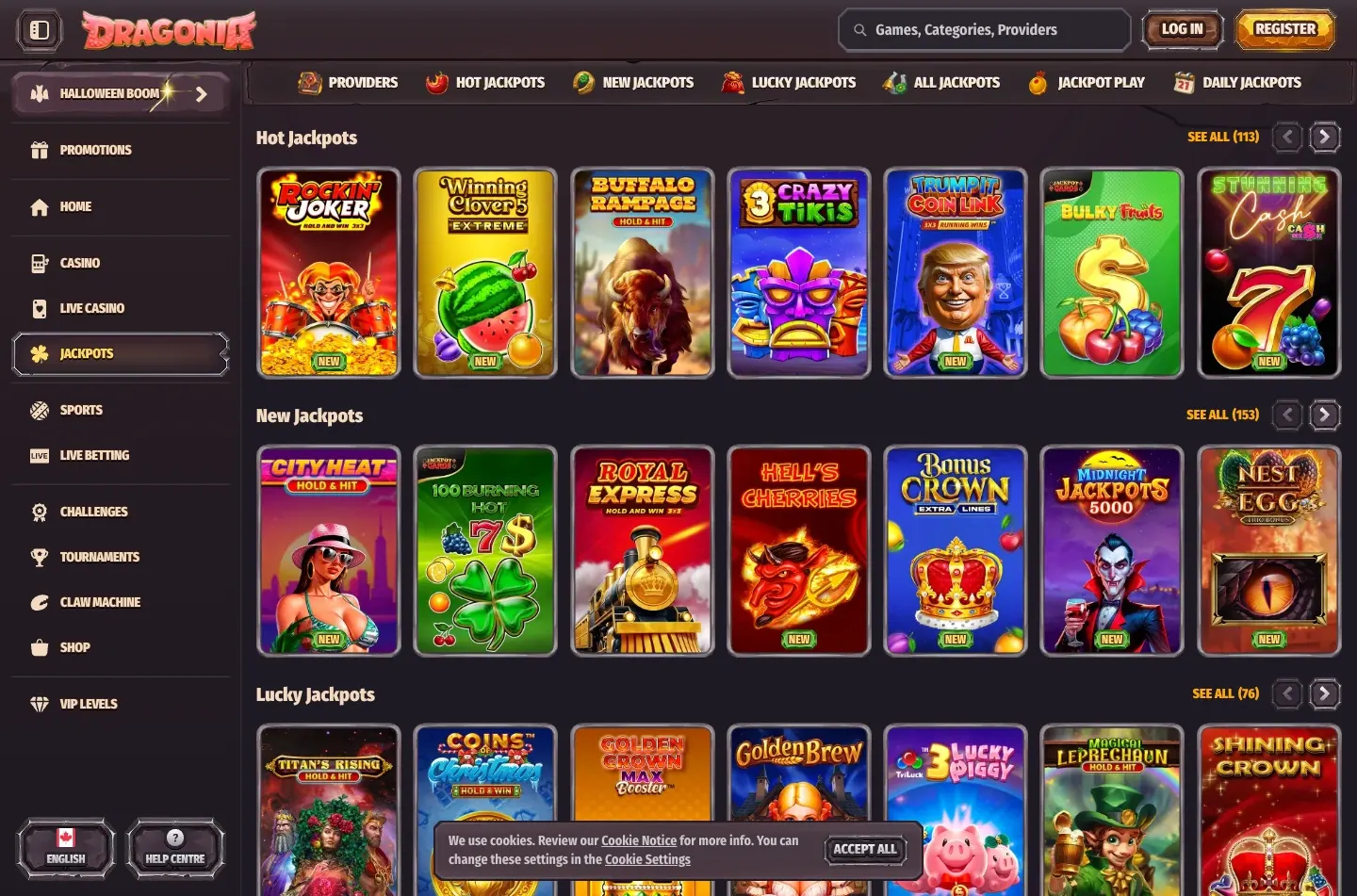 Dragonia Casino screenshot 4