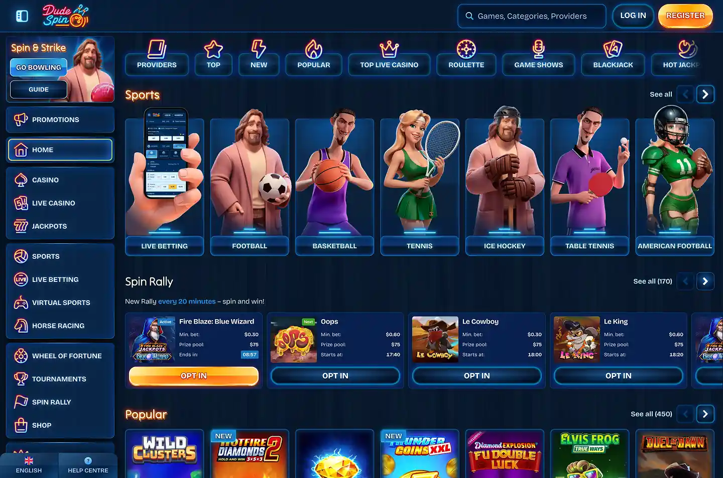 Dudespin Casino screenshot 2