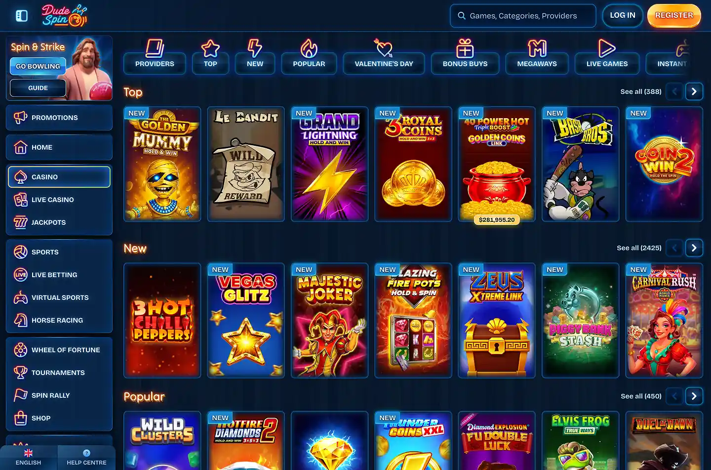Dudespin Casino screenshot 3