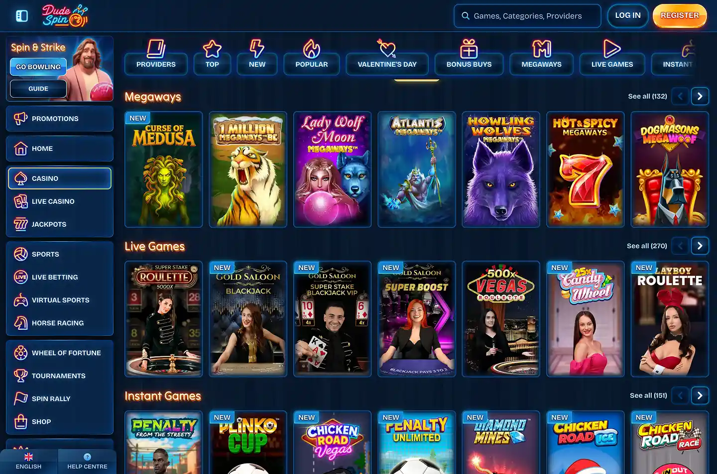 Dudespin Casino screenshot 5