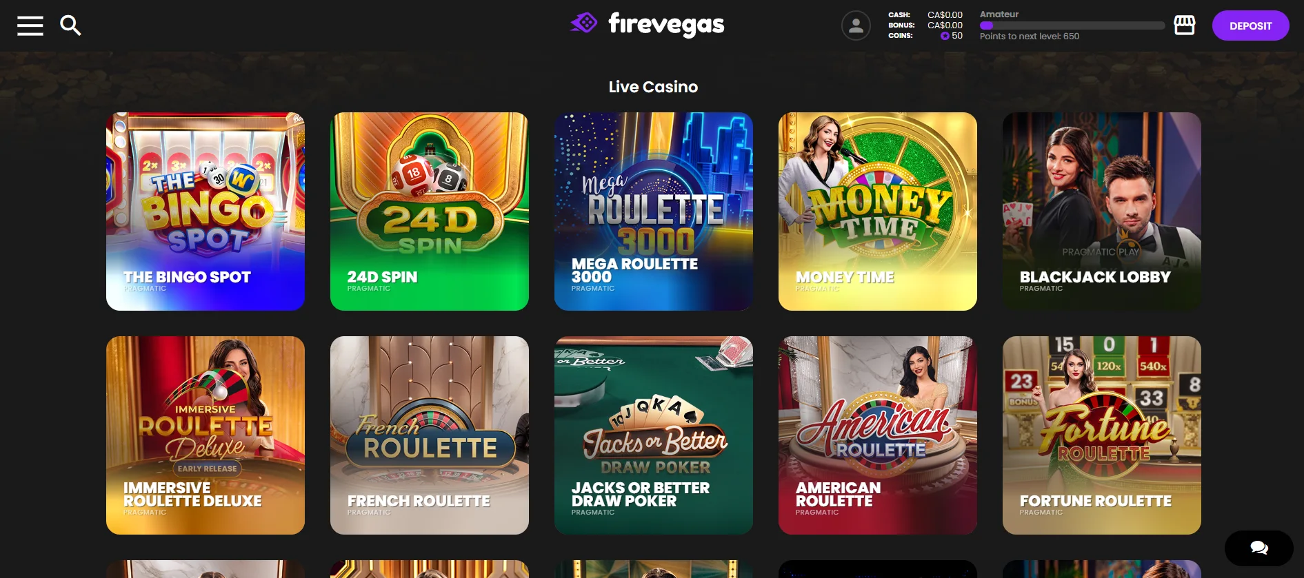 FireVegas Alberta screenshot 2