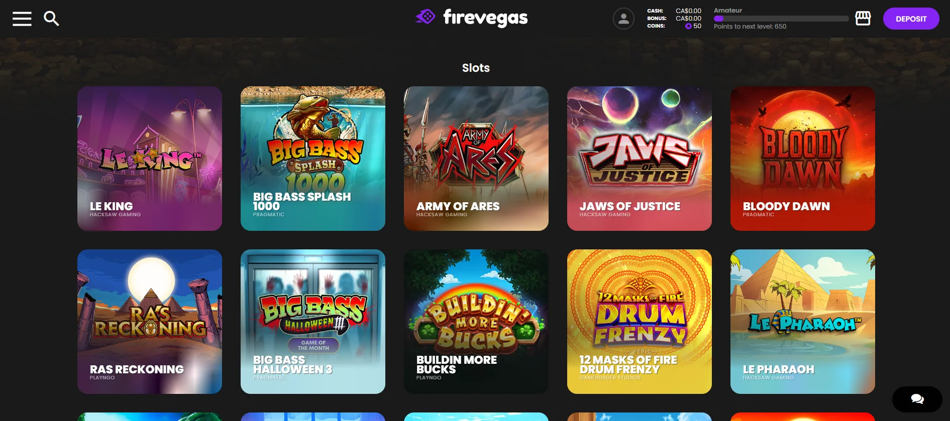 FireVegas Alberta screenshot 3