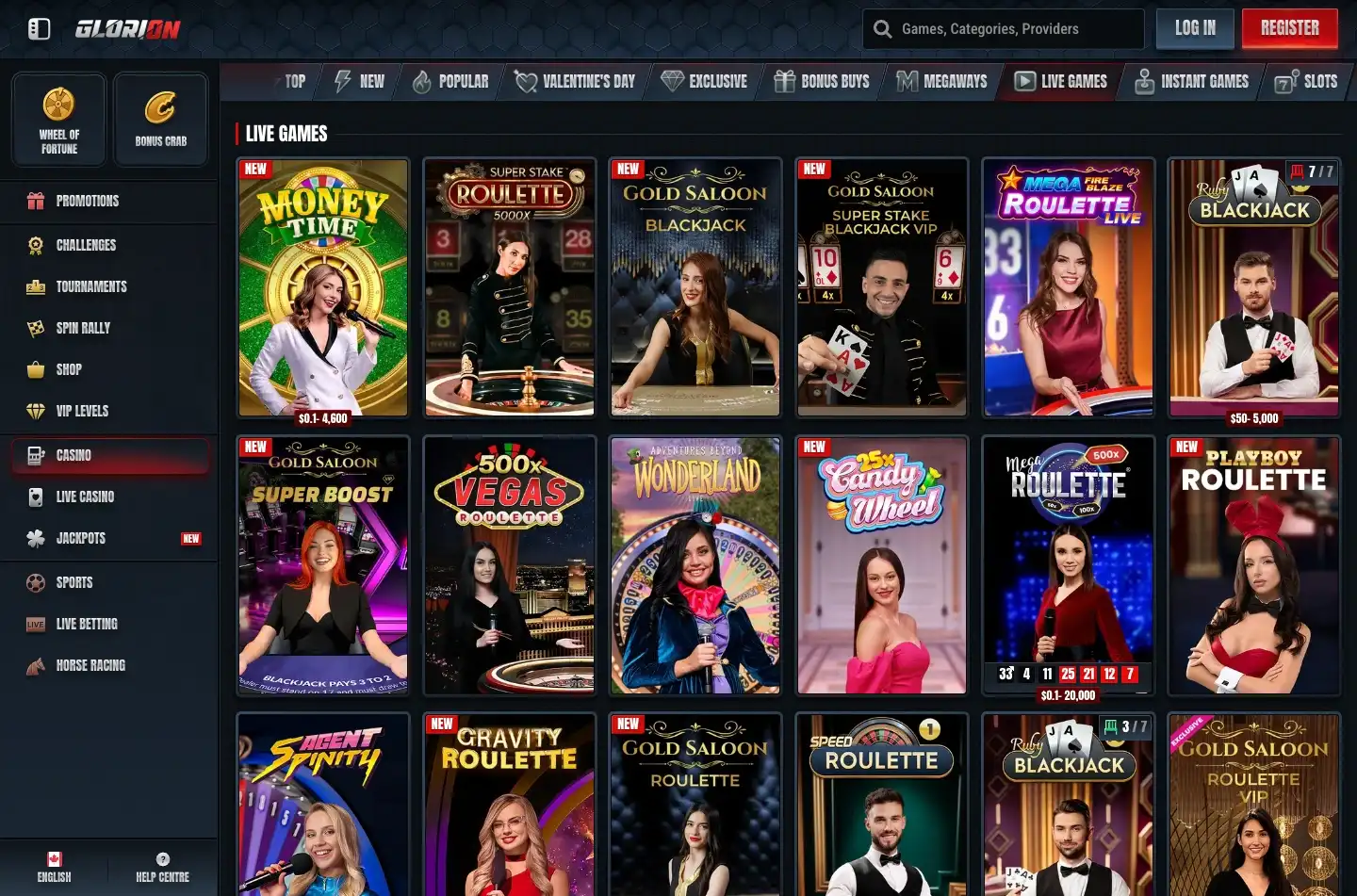 Glorion Casino screenshot 5