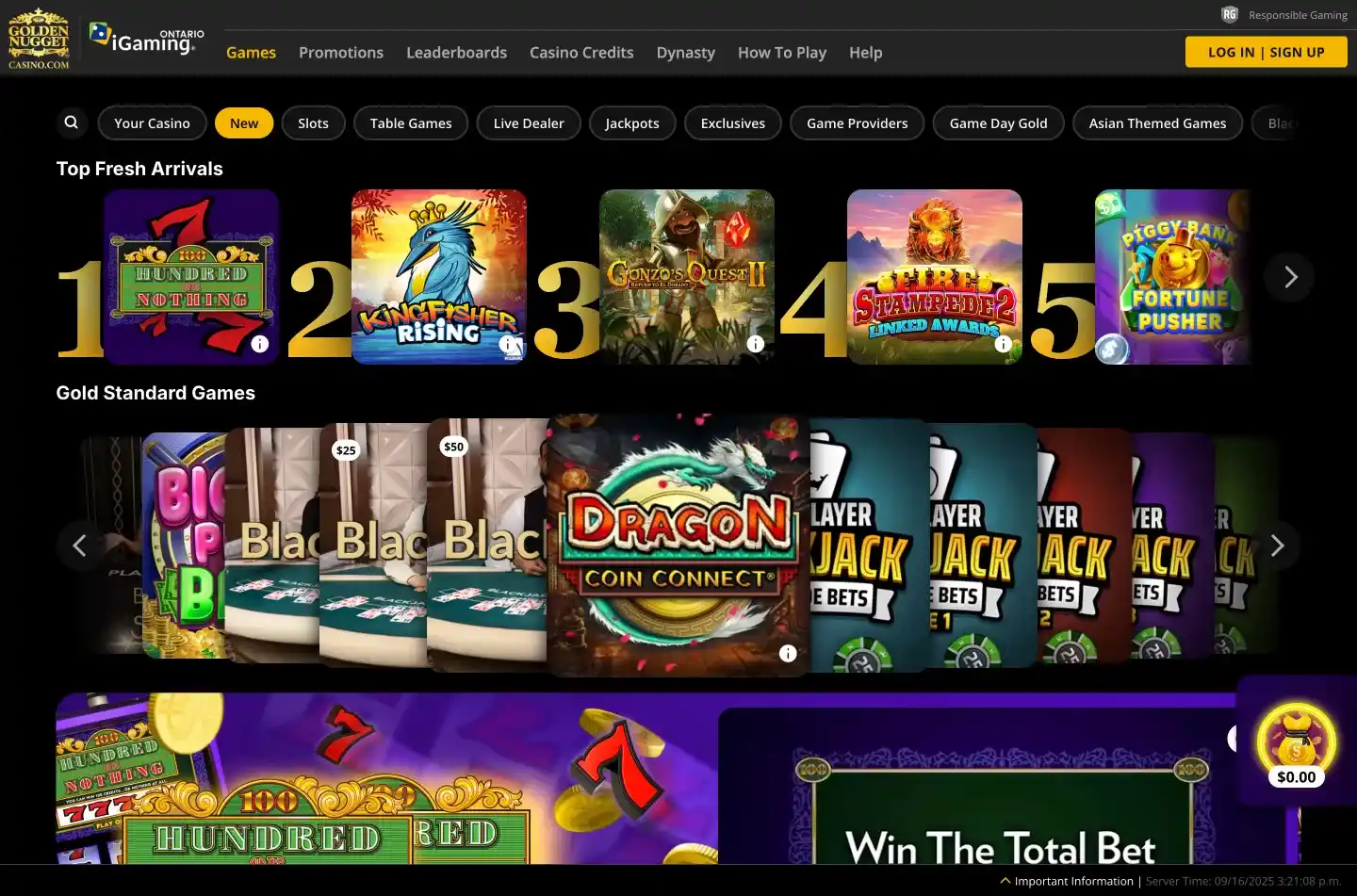 Golden Nugget casino screenshot 2