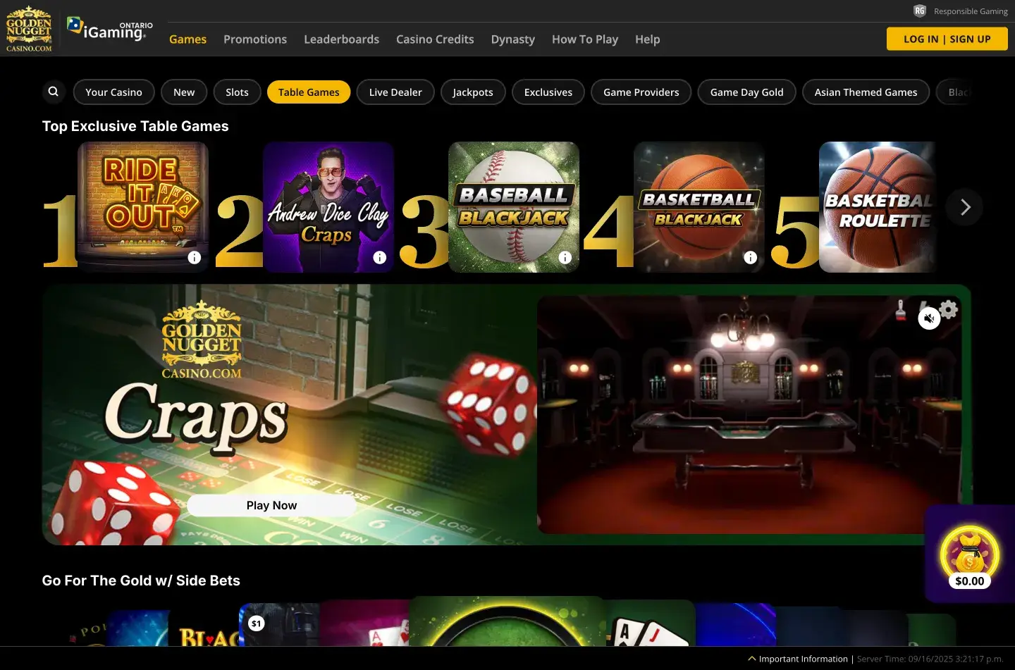 Golden Nugget casino screenshot 3