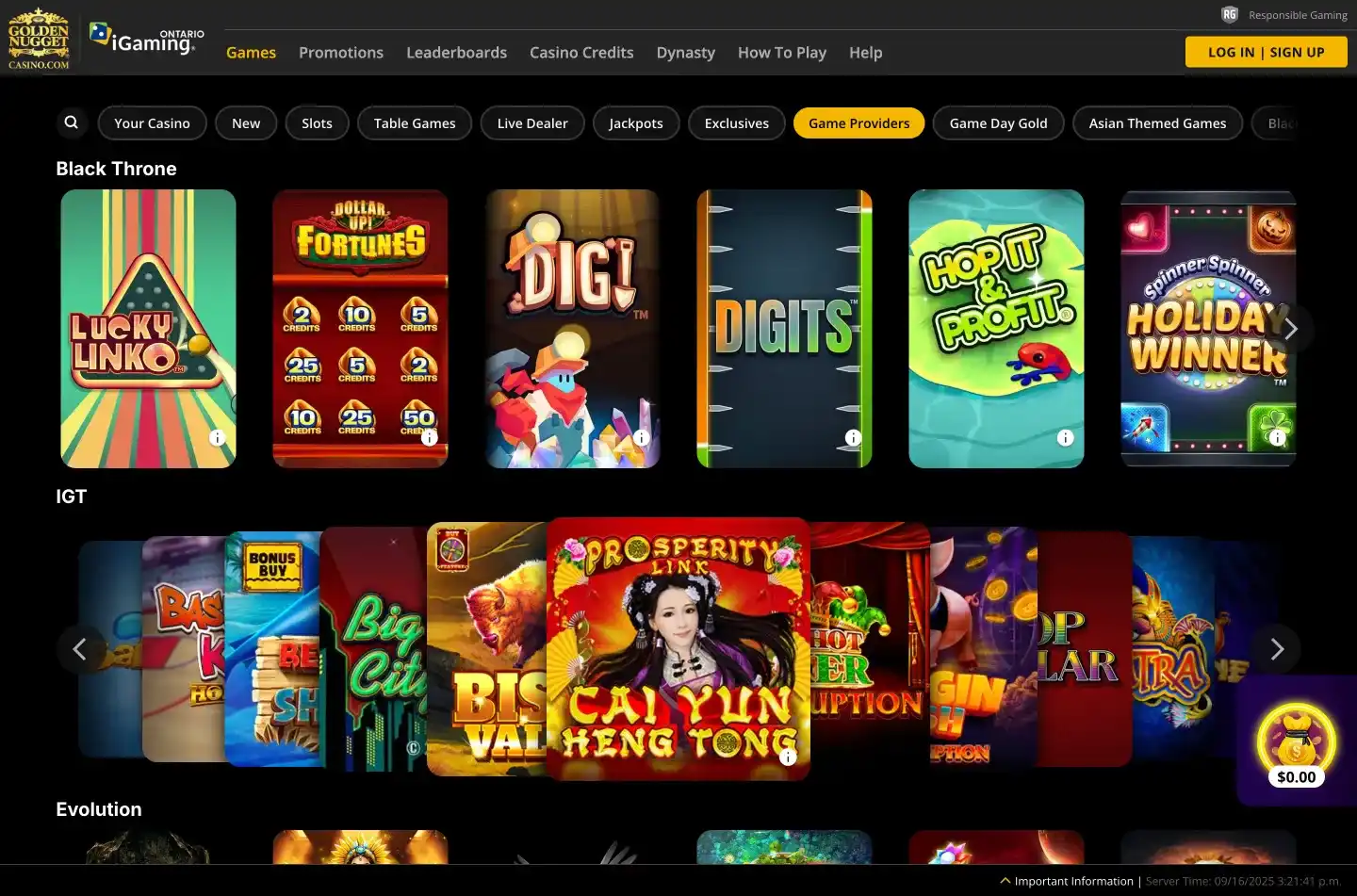 Golden Nugget casino screenshot 4