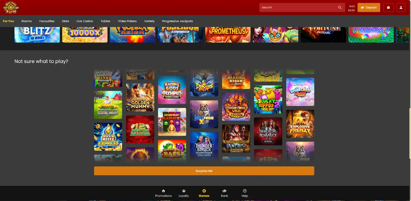 Golden Tiger casino screenshot 5