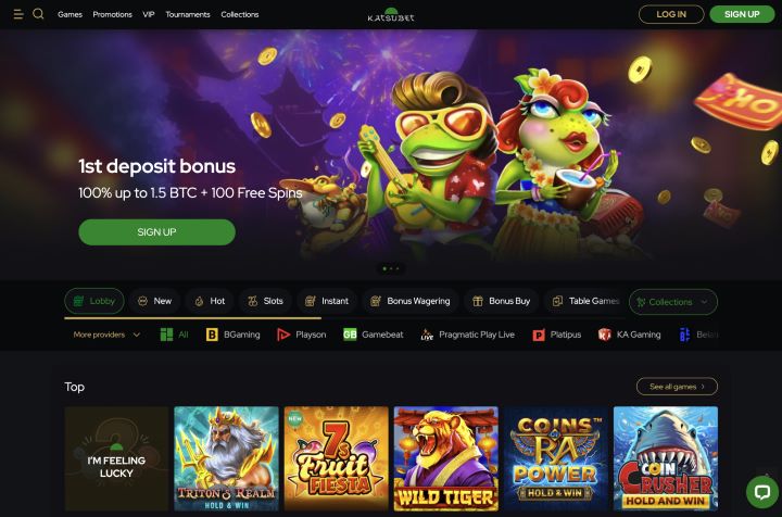 KatsuBet casino screenshot 1