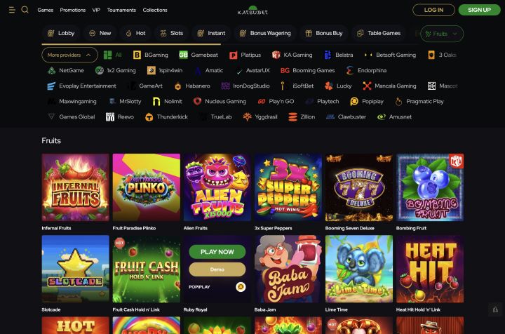 KatsuBet casino screenshot 5