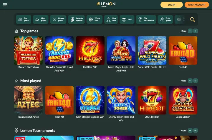 Lemon Casino screenshot 1