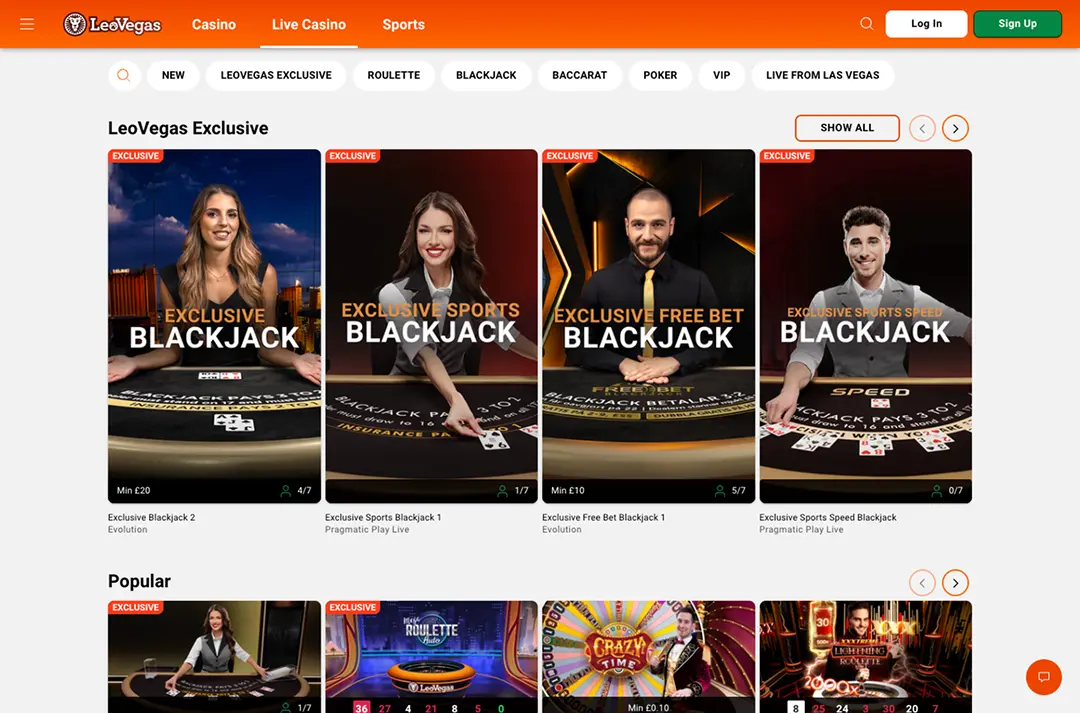 LeoVegas Alberta screenshot 6