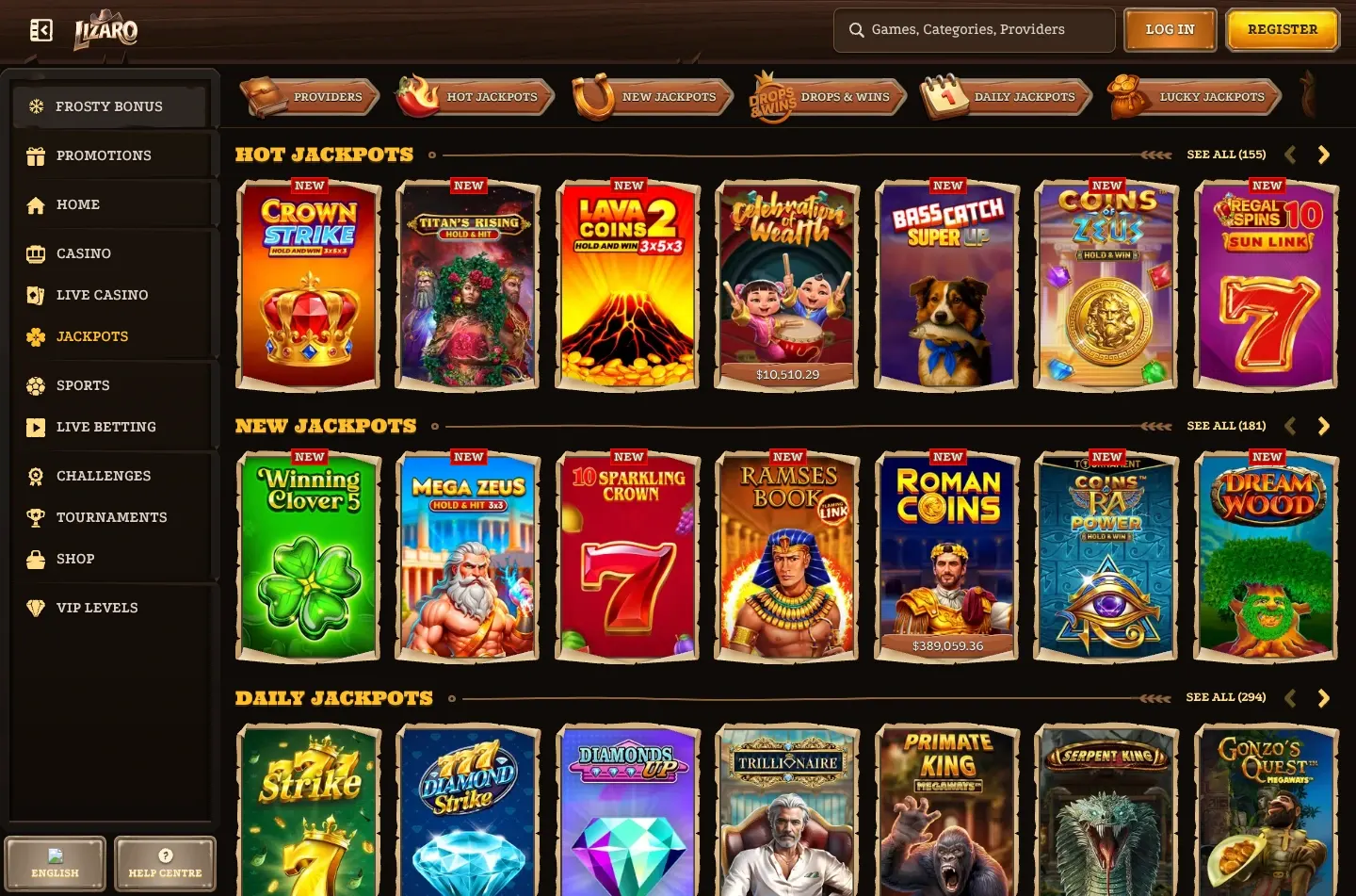 Lizaro Casino screenshot 4