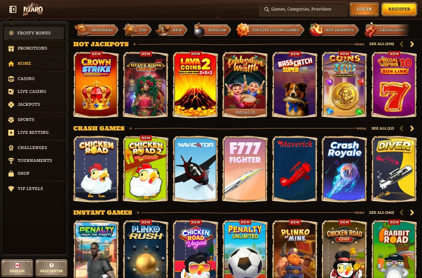 Lizaro Casino screenshot 5