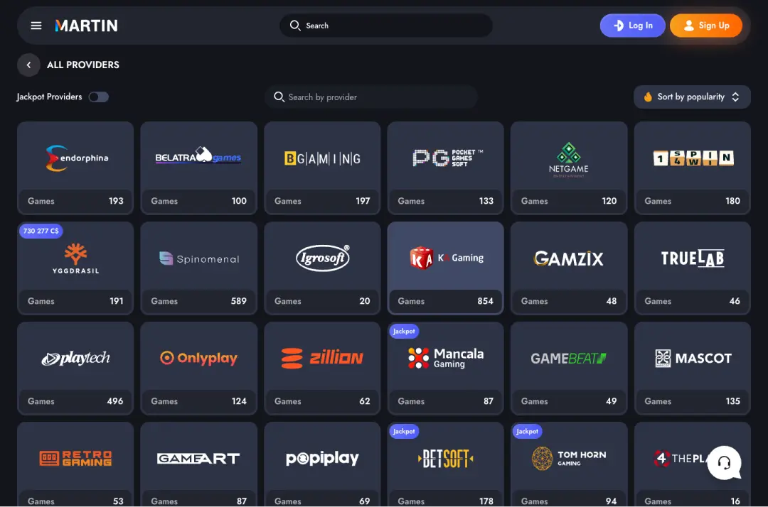 Martin Casino Screenshot 5