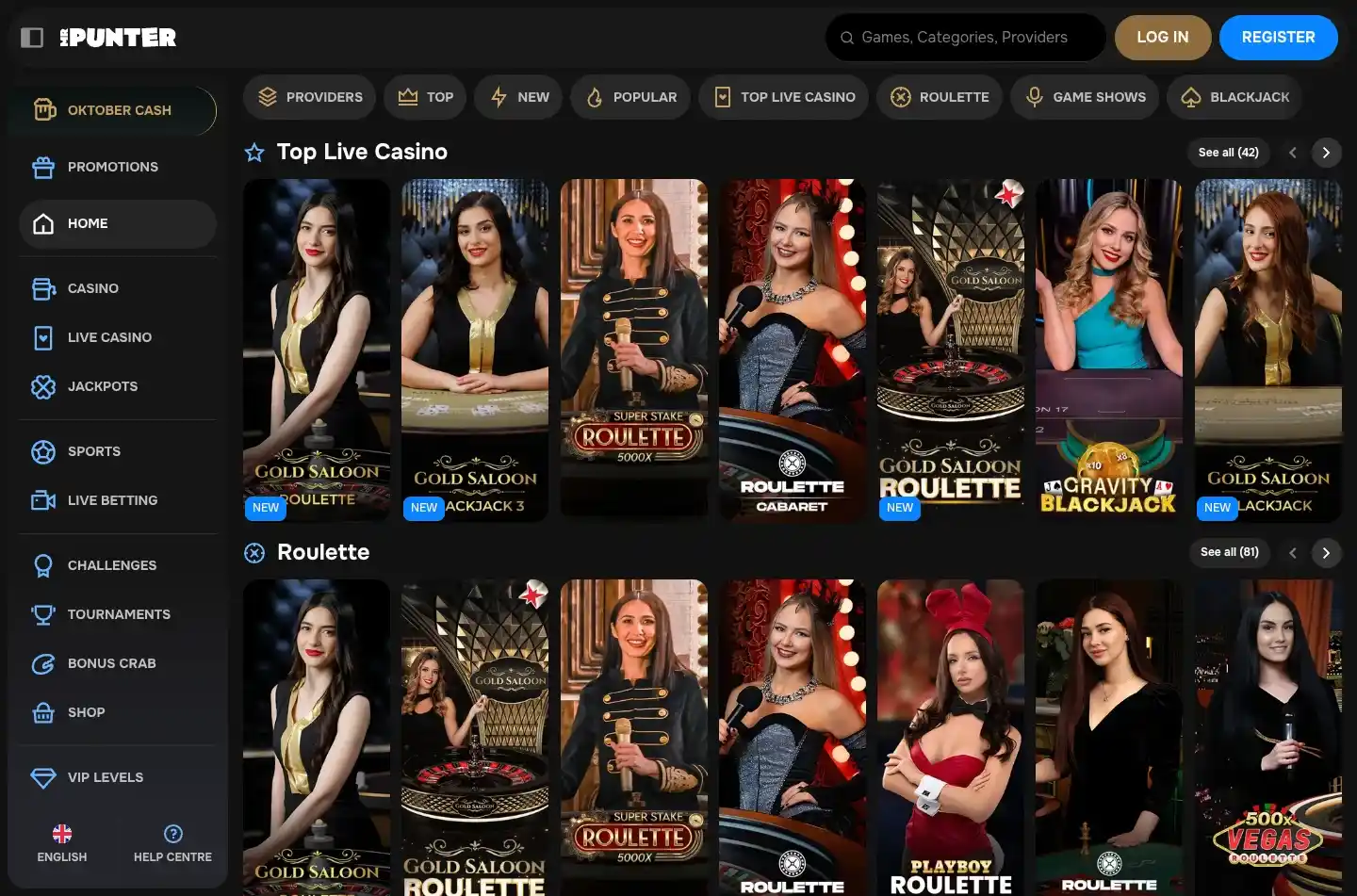 MrPunter Casino Screenshot 1