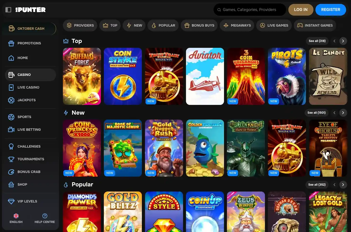 MrPunter Casino Screenshot 2