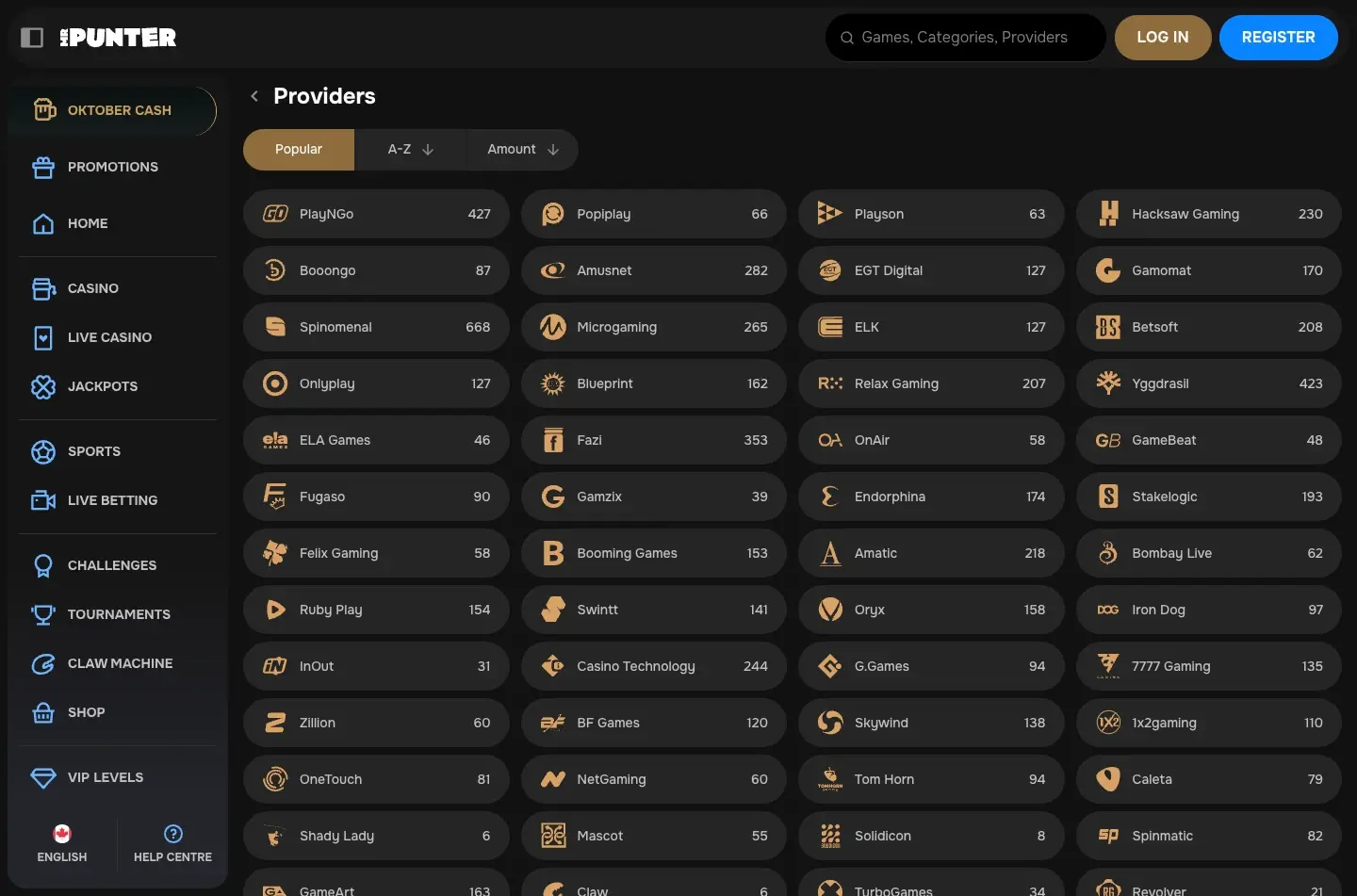 MrPunter Casino Screenshot 4