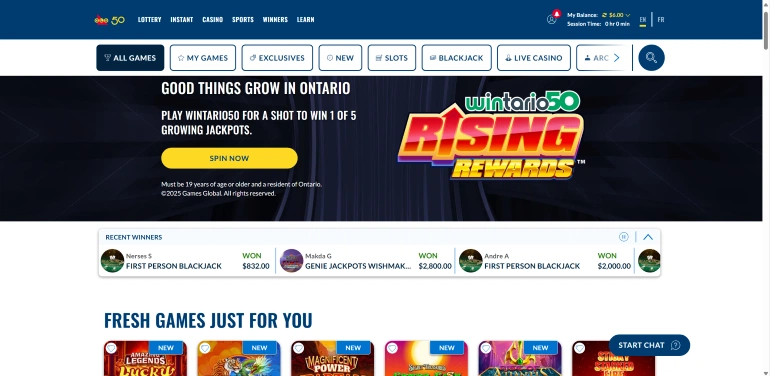 OLG casino Ontario screenshot 1