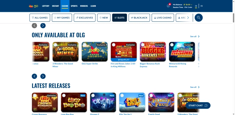 OLG casino Ontario screenshot 2