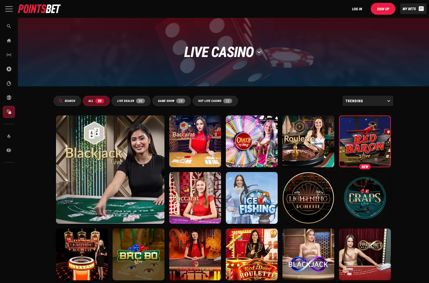 Live Casino screenshot