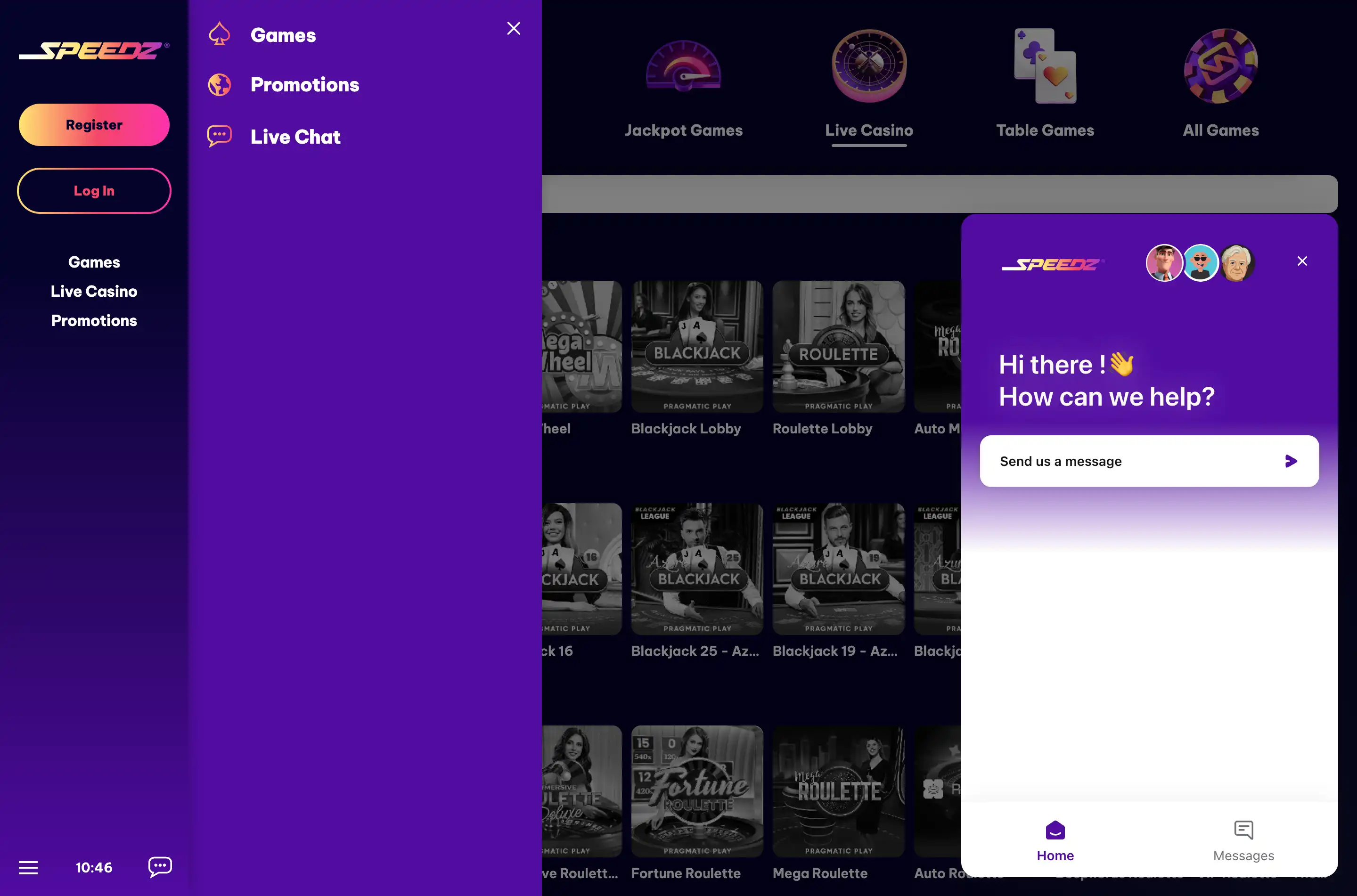 Speedz Casino Screenshot 5