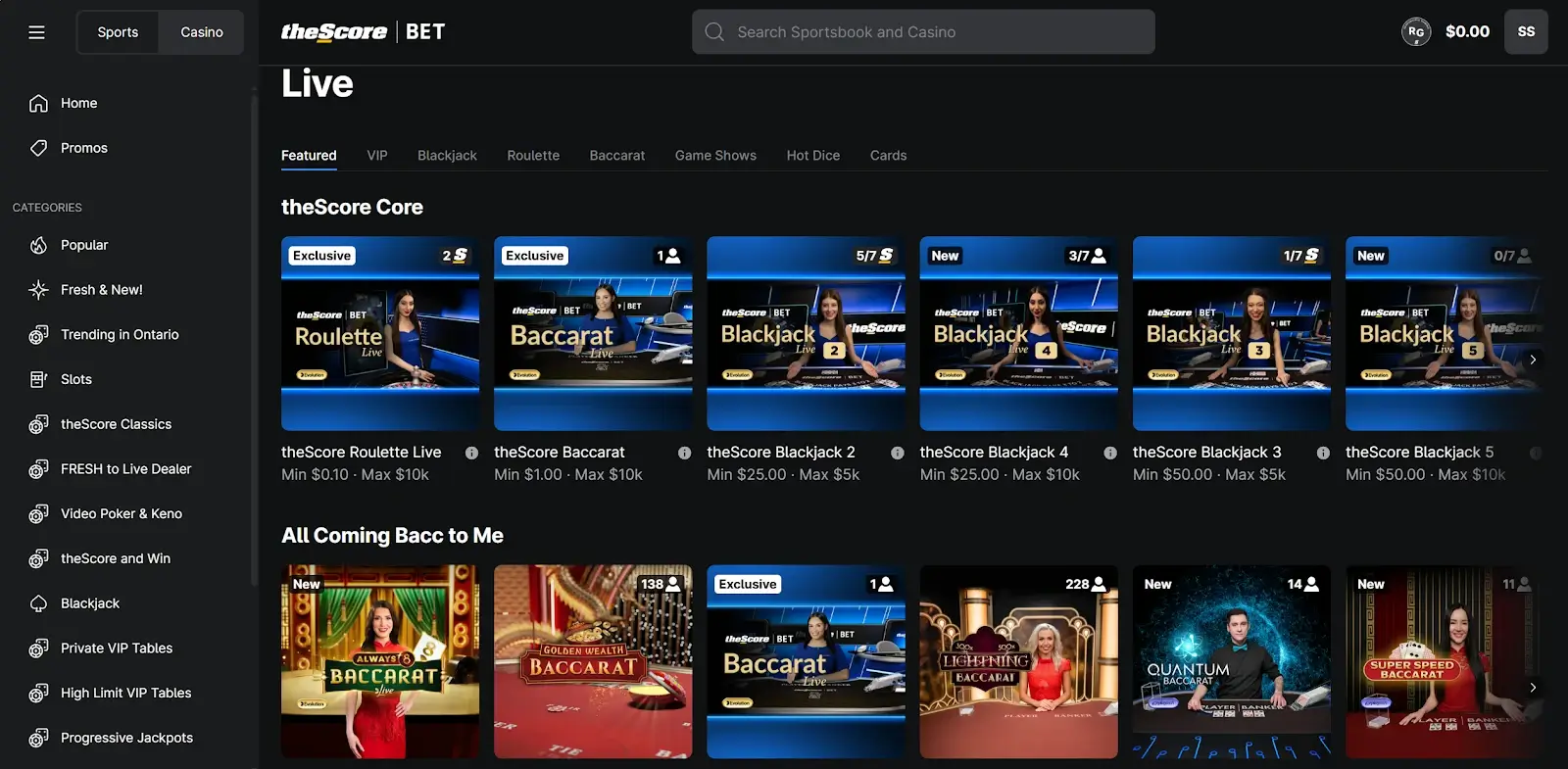 theScore Bet Live