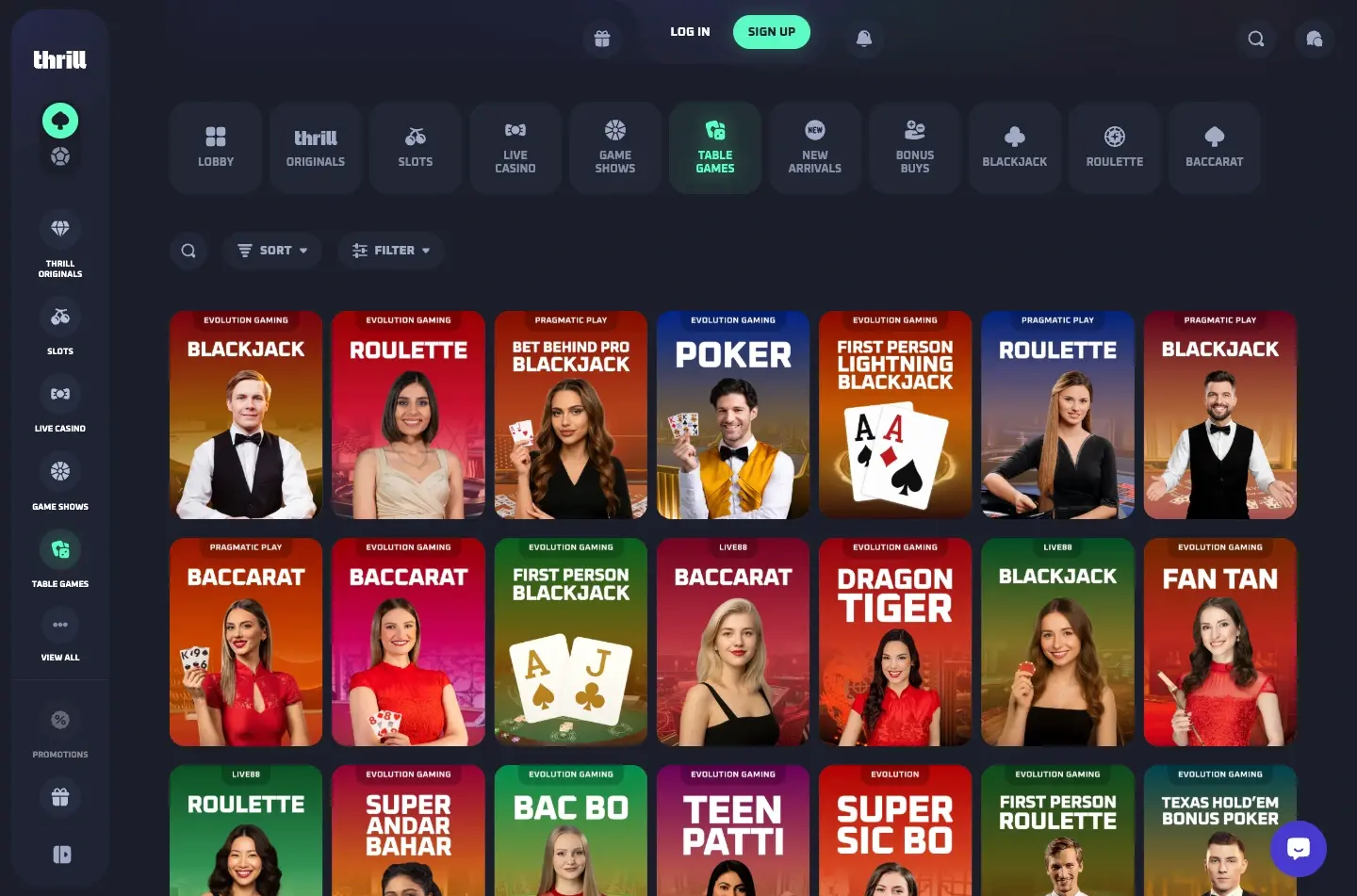 Thrill Casino screenshot 3