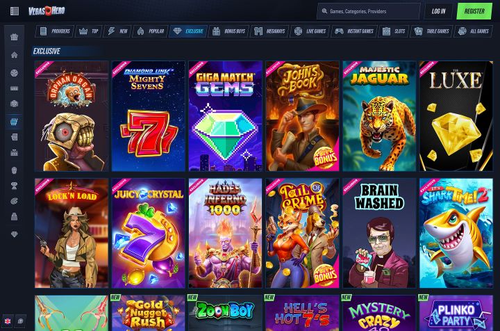 VegasHero casino screenshot 2