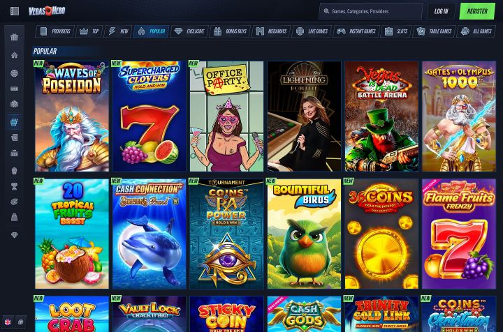 VegasHero casino screenshot 3