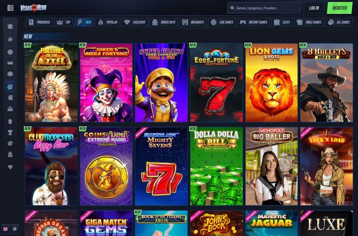 VegasHero casino screenshot 5