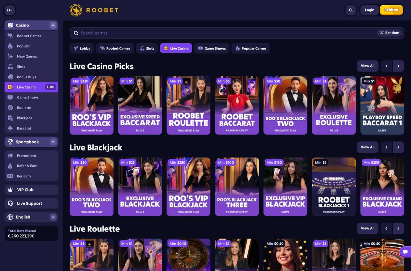 Roobet Casino Screenshot 6