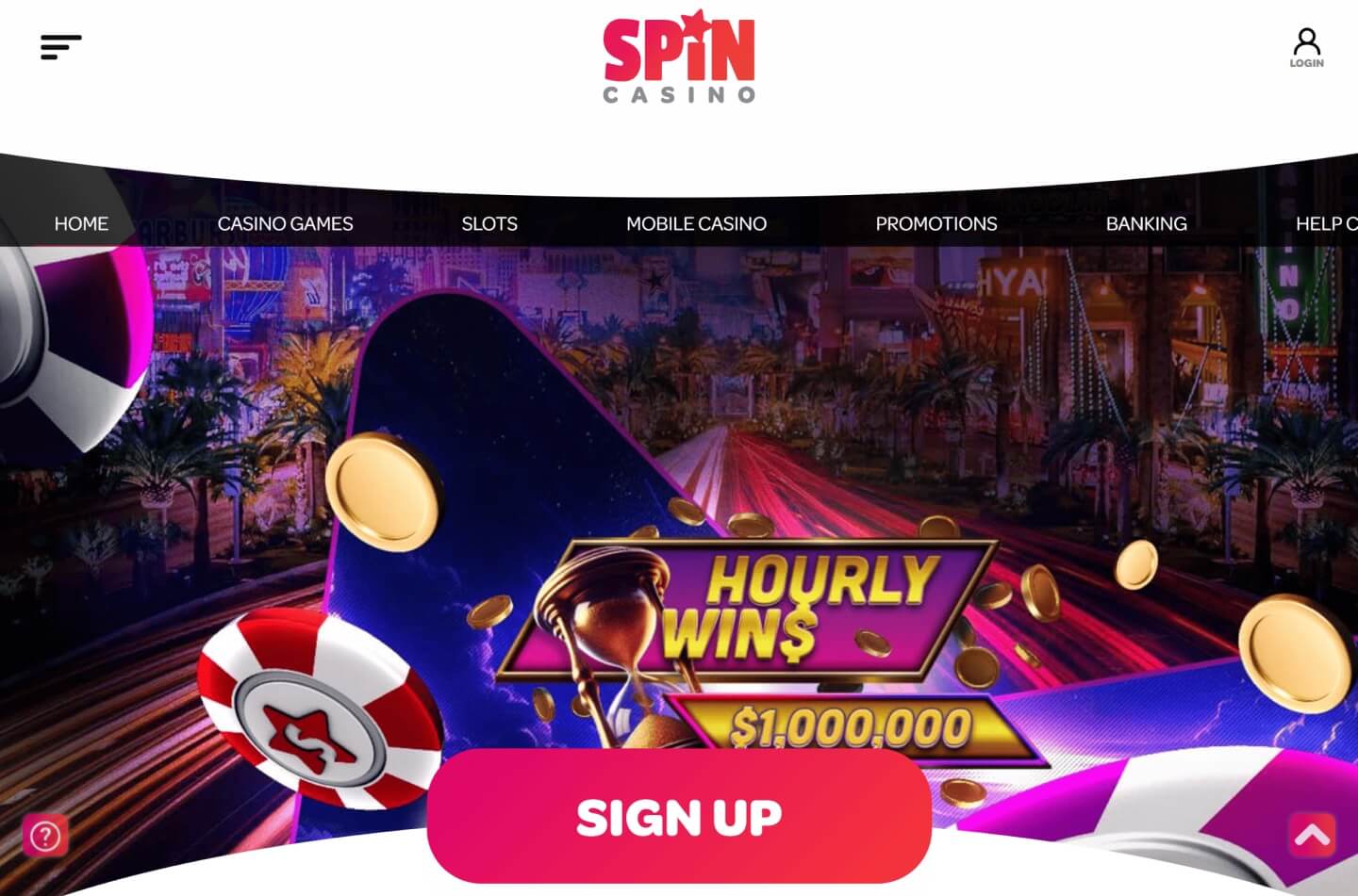Spin Casino screenshot 1