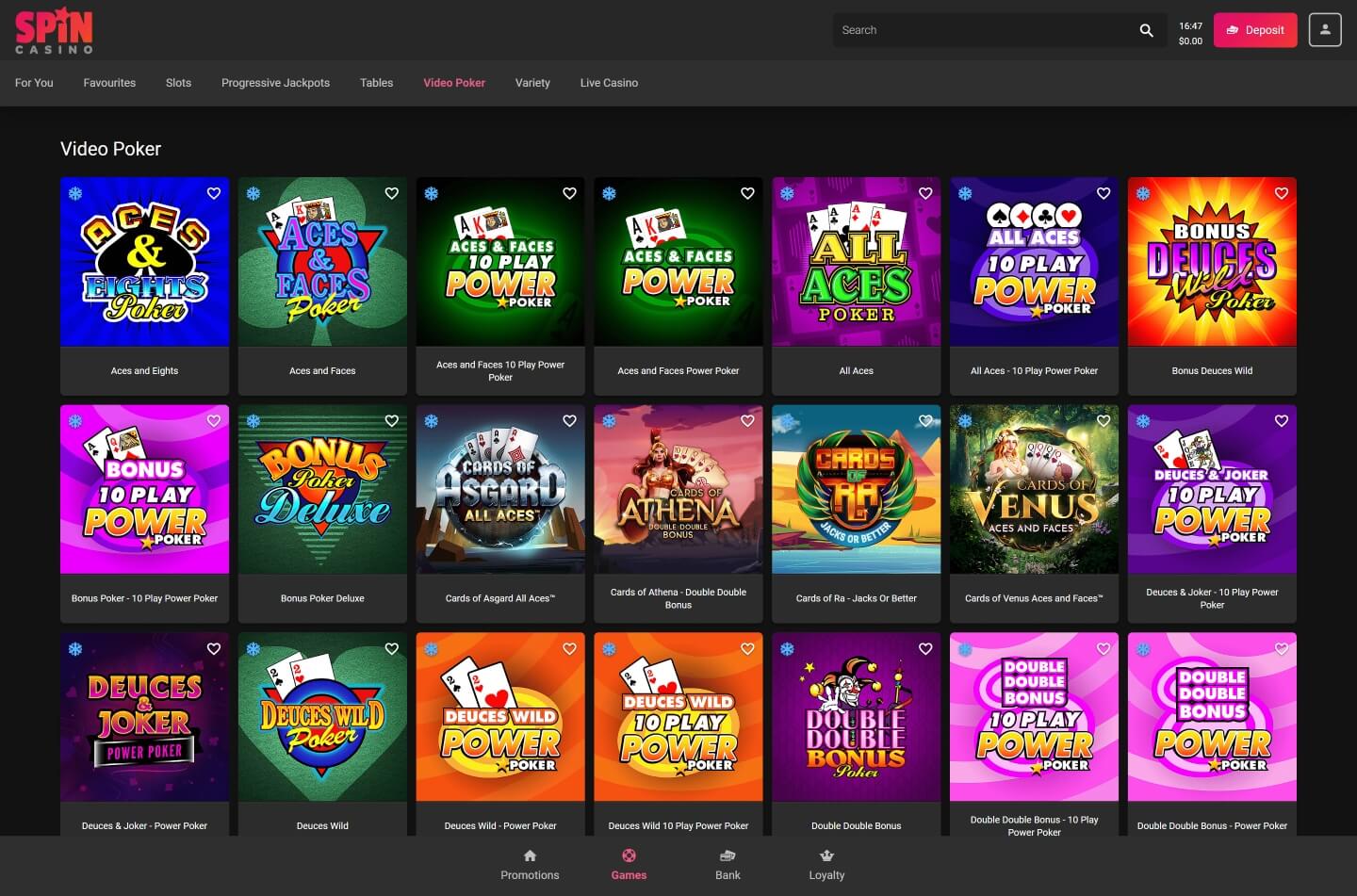 Spin Casino screenshot 4