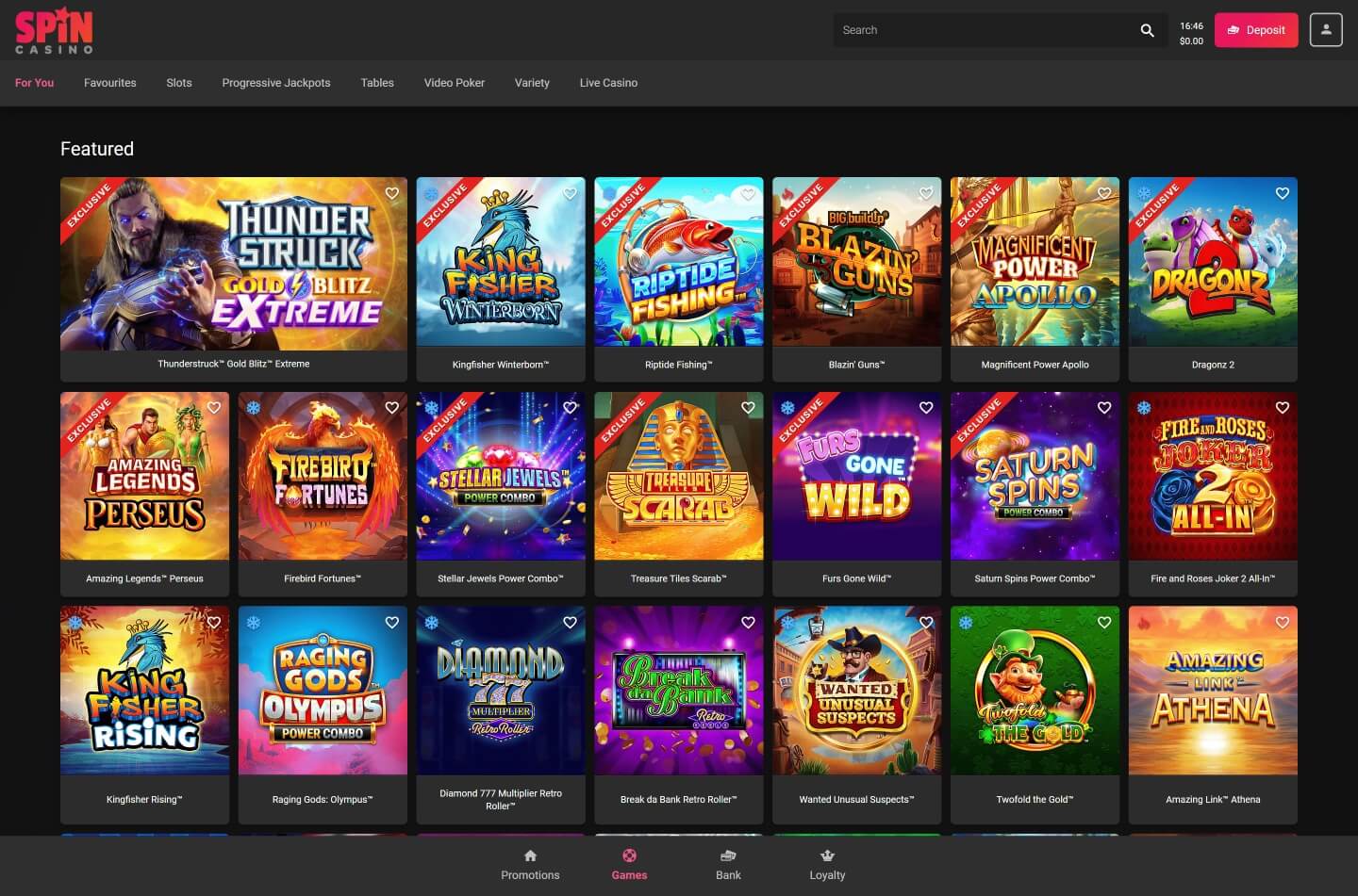 Spin Casino screenshot 6