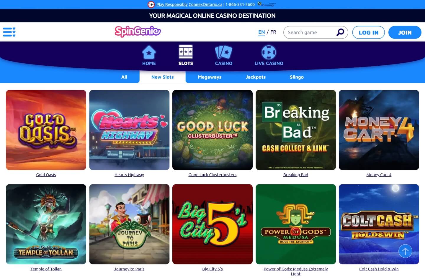 Spin Genie casino screenshot 4